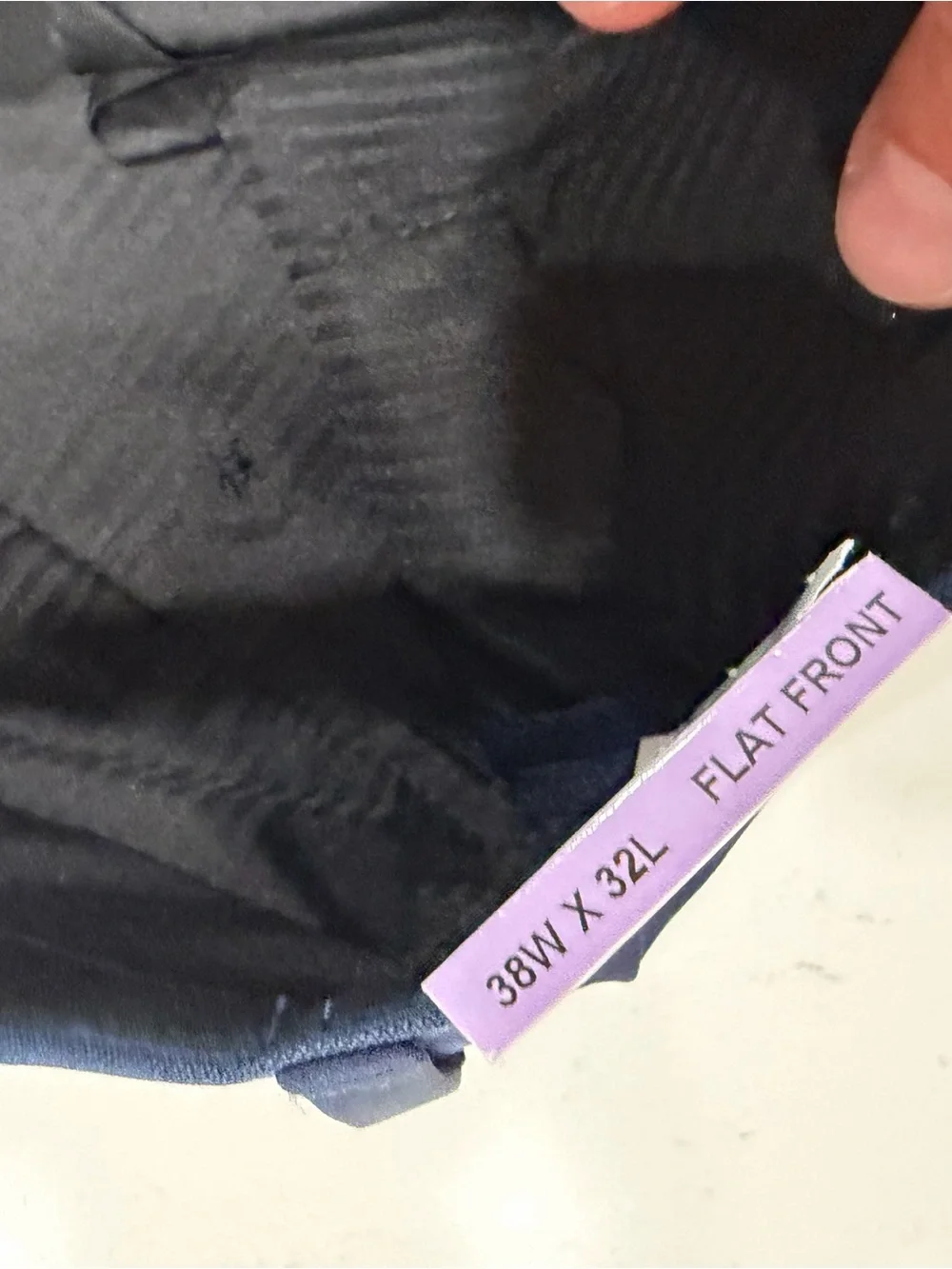 Kenneth Cole Reaction Men's Navy Slim Fit Dress Pants NWT - 38x32